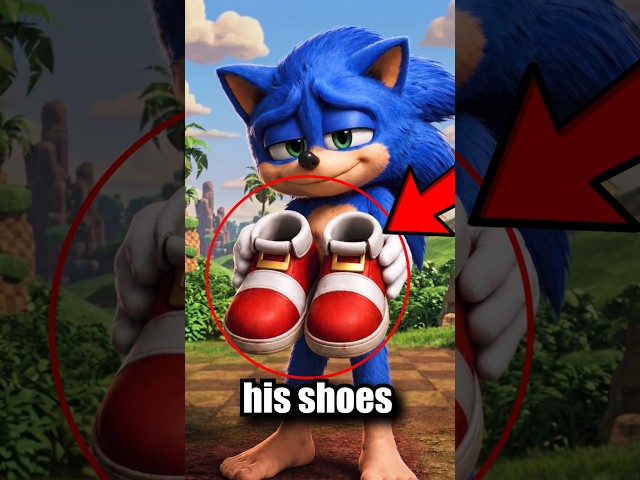 WHY WON'T SONIC TAKE OFF HIS SHOES? 😨 #sonic #shorts #youtube #fear