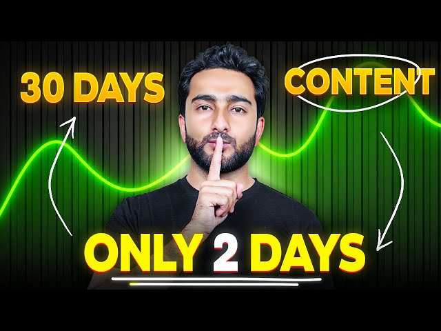 How to Record Your Monthly Content in 2 Days with a 9-5 Job 🔥