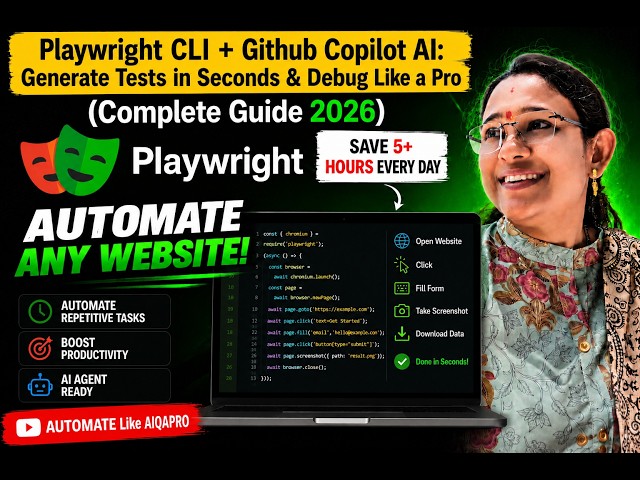 Playwright CLI with GitHub Copilot AI Changed Testing Forever #viralvideo , #playwright #microsoft