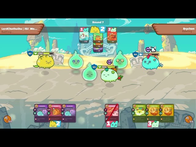 Round 1 Lord Chuthulhu JSJ Mo Battling Paul 1up axie infinity