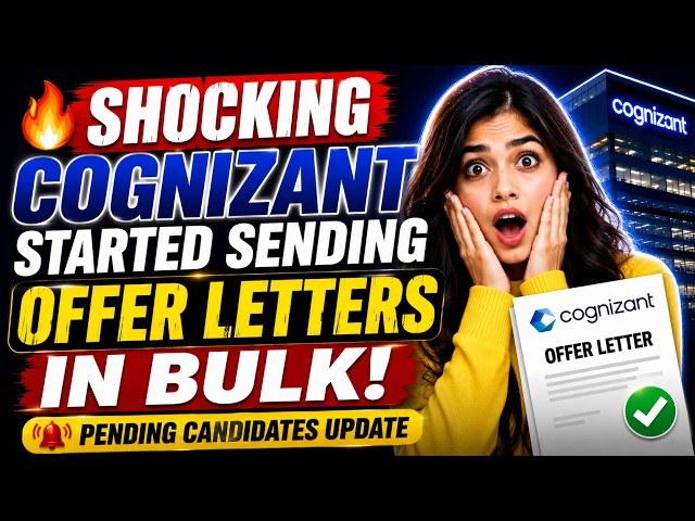 🔥Shocking Cognizant Started Sending Offer Letters in Bulk | Pending Candidates Update