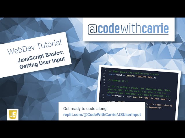 JavaScript Basics: Getting User Input