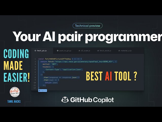 New AI Tool for Coding | GitHub Copilot  | Most useful features for Programmers  | Tamil hacks