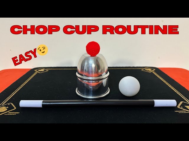 SIMPLE CHOP CUP ROUTINE | MAGIC TRICK TUTORIAL