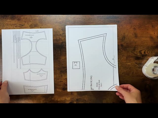 How to Assemble a PDF Sewing Pattern | A4 & US Letter Printing Guide