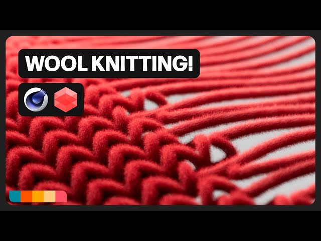Wool Knitting Animation in Cinema 4D