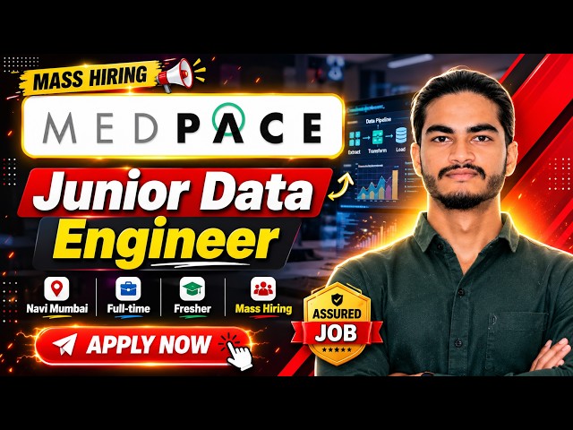 Medpace Hiring 2026 🔥 | Junior Data Engineer | Freshers | SQL, Python, Power BI | Apply Now