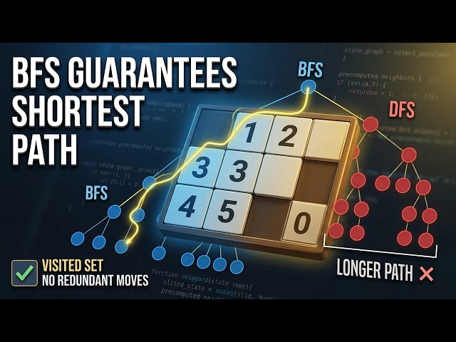 【LeetCode 773】BFS vs DFS in Sliding Puzzle — Why BFS Guarantees the Shortest Path - Coding Only