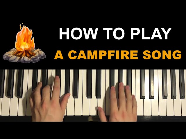 10000 Maniacs - A Campfire Song (Piano Tutorial Lesson)