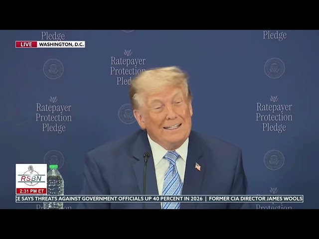 FULL EVENT: President Trump Delivers Groundbreaking Ratepayer Protection Announcement - 07/23/26
