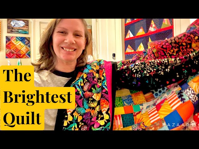 The Brightest Quilt!  Plus Wonderblocks!