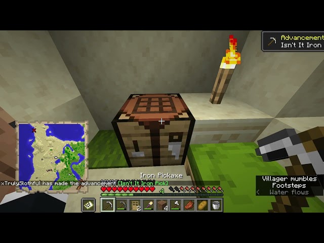 Craft an Iron Pickaxe - Day 12 of Doing 1 Advancement Until I 100% Minecraft Java