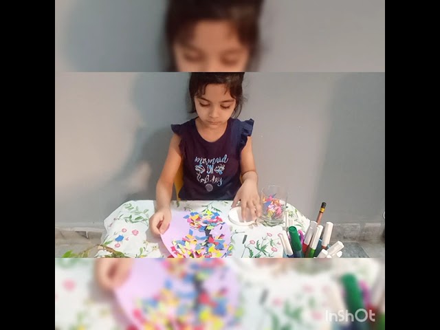 DIY Paper Craft| Shredded Paper To Make The Pattern You Want In Your Heart ❤️