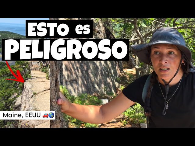 ‼️I WAS SCARED on an EXTREME hike in Acadia National Park / driving an Argentine car through the ...