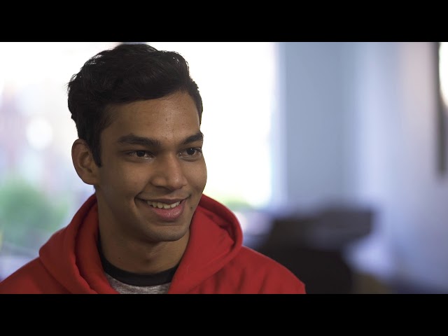 Computer Science student, Gyan Wickremasinghe, from Sri Lanka