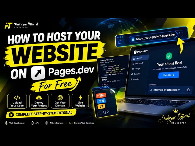 How To Host Your Website On Pages.dev For Free | Complete Step-by-Step Tutorial