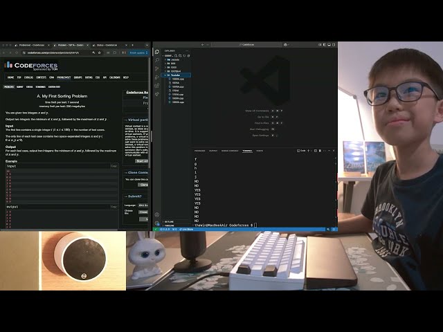 Codeforces | C++ | Rated 800 | HHKB Type-S | real time | no talking | Short 5