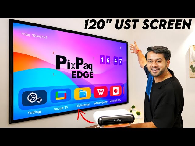PIXPAQ EDGE Review | i Switched to Insane Triple Laser Ultra Short Throw Projector🔥