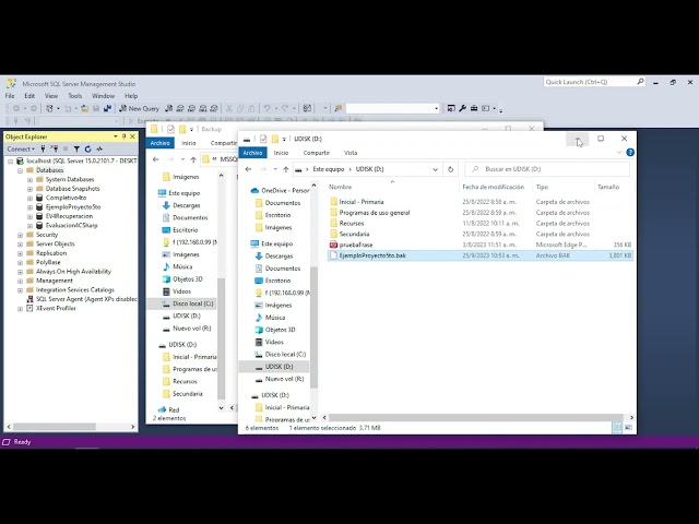 Cómo realizar un backup e importar base de datos de SQL Server