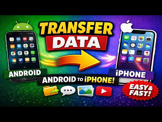 How to transfer your data from Android to Iphone #apple #smartphone #samsung  #samsunggalaxy