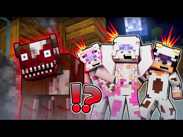 MOMON MOOCI & MILO MENEMUKAN SAPI IMPOSTOR di MINECRAFT JAM 3 PAGI