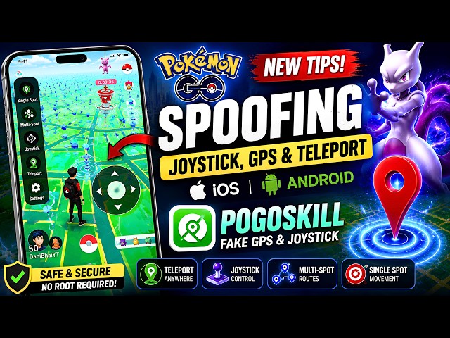 Pokemon Go New Tips - How To Get Pokemon Go Spoofing Joystick, GPS & Teleport [iOS  & Android]
