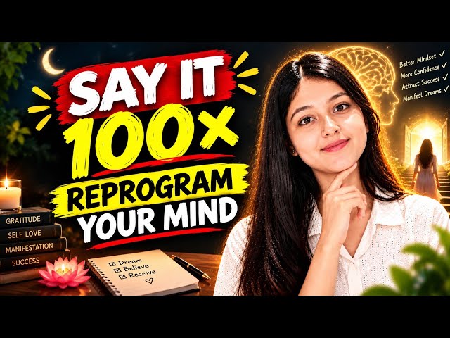 Say This 100 Times to Reprogram Your Mind | Powerful Affirmations for Manifestation