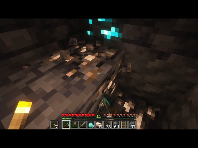 Minecraft Cave & Mineshaft Exploration | Relaxing Ore Mining Longplay (No Commentary)