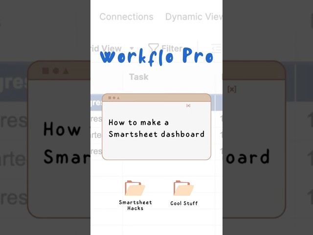 Make a Smartsheet Dashboard and automate your life #workflowmanagement #smartsheettutorial