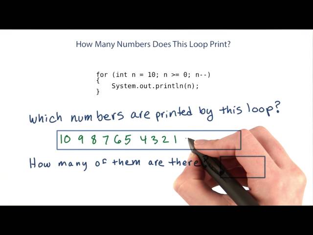 How Many Numbers Does This Loop Print - Intro to Java Programming
