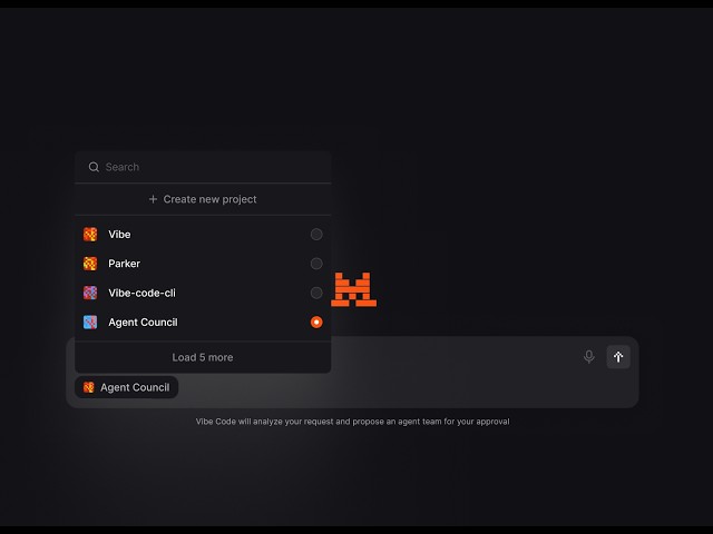 Code mode in the Mistral Vibe web app