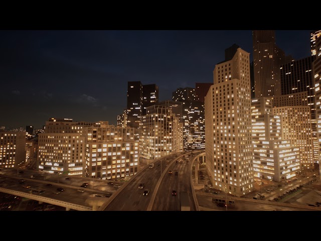 The Matrix Awakens: An Unreal Engine 5 Experience night time