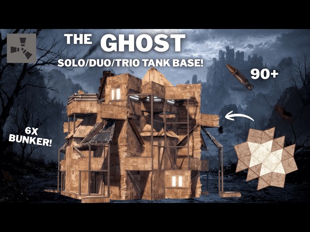 THE GHOST–BEST SOLO/DUO/TRIO TANK BASE• 6X BUNKER•INTEGRATED FARM • SHIELD WALL•CHEAP•RUST BASE 2026