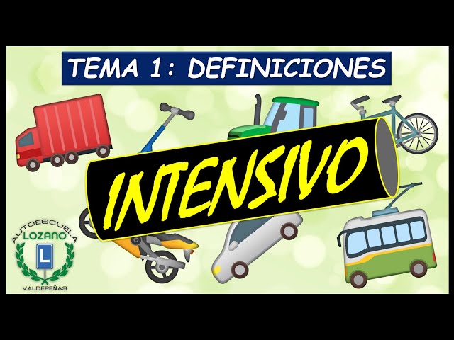 TOPIC: 1 DEFINITIONS - THEORETICAL INTENSIVE