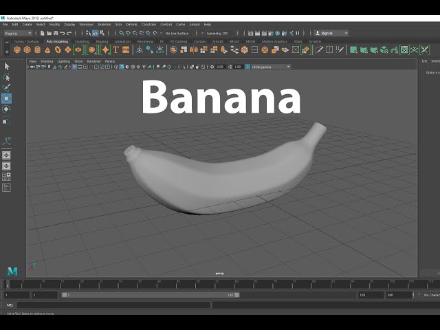 Banana in Maya Modeling Tutorial