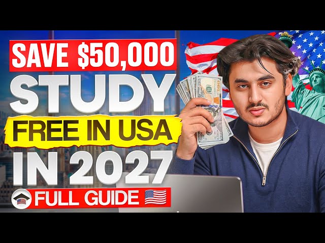 The Cheapest Way to Study in USA in 2027 🇺🇸  Complete Guide to Study in USA 2027 | 🇺🇸