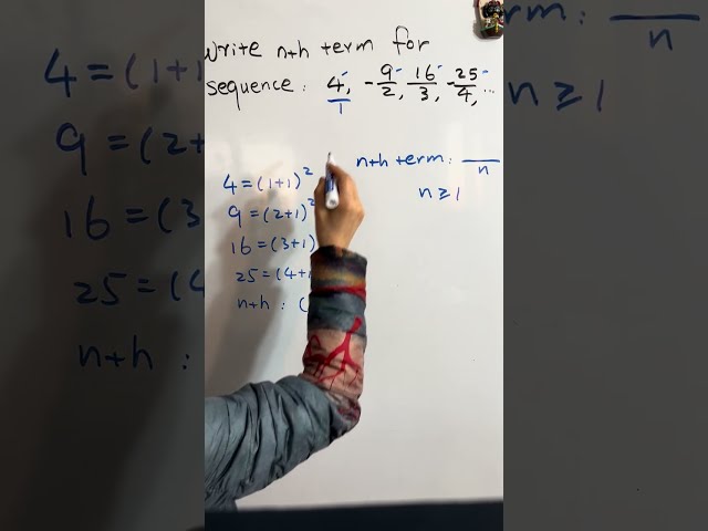 How to write a general term for a sequence of numbers