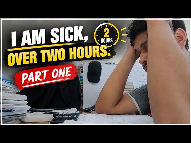 I AM SICK, BUT I STUDIED FOR OVER 2 HOURS | Study With Me | Part 1