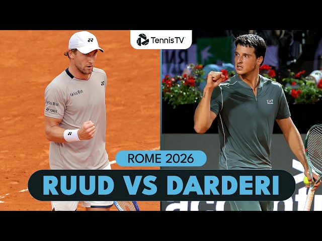Ruud Battles Darderi For A Place In The Finals 💪 | Rome Highlights 2026