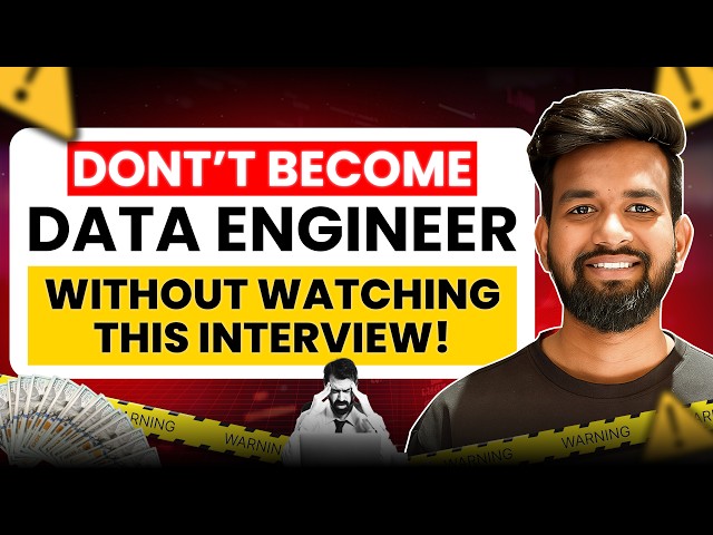 Don't Become a Data Engineer without watching this.