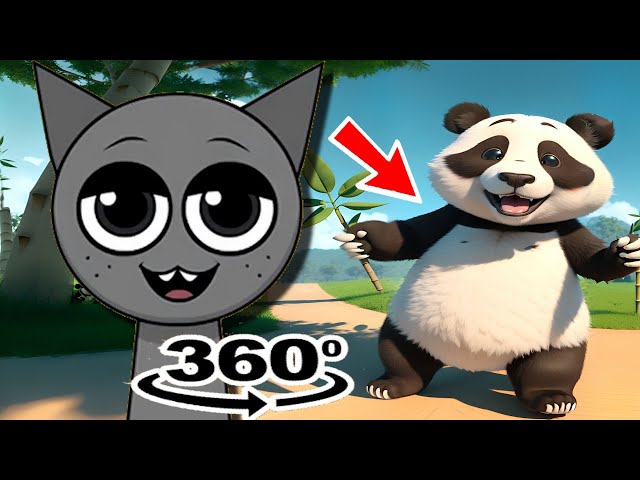 Can you find Gray Incredibox Sprunki in all locations in 360° VR  in 15 seconds