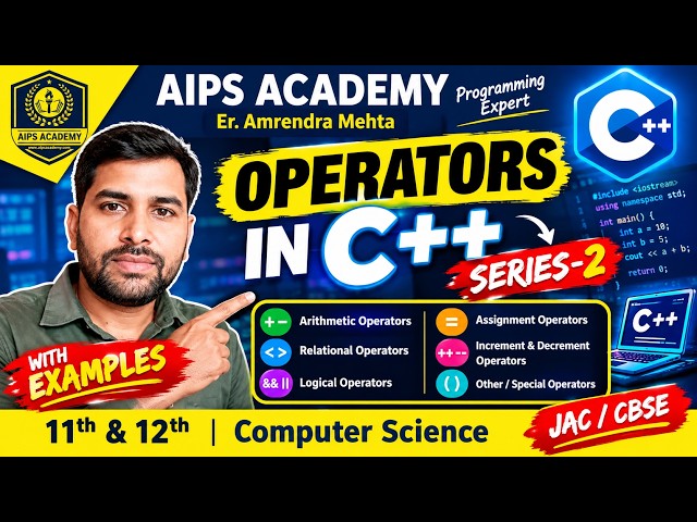 Increment & Decrement Operators in C++ | ++ and -- Operators Explained | Hindi | Class 11 & 12 #AIPS