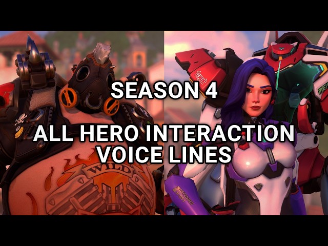 Overwatch Season 4 (2026) - All New Hero Interaction Voice Lines