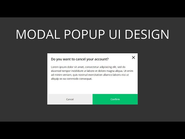 How to create the Modal Popup using HTML and CSS  || Modal Popup UI Design