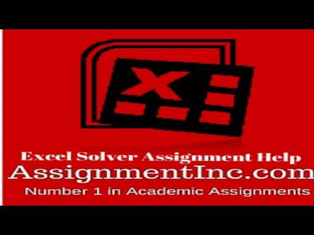 Excel Solver Assignment Help