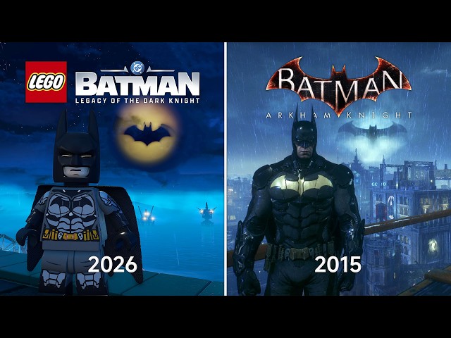 LEGO Batman: Legacy of the Dark Knight (2026) vs. Batman: Arkham Knight (2015) – Comparison
