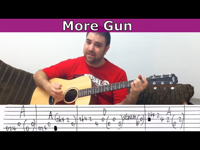 Tutorial: More Gun (Team Fortress 2 Engineer's Theme) - Guitar Lesson w/ TAB
