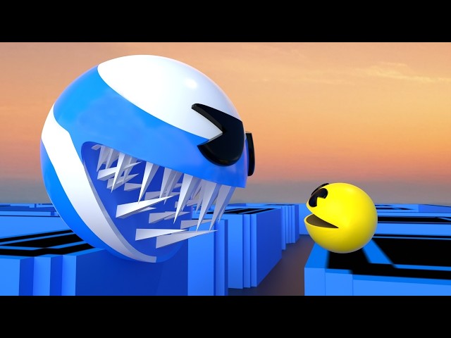 Pacman Vs Blue Candy Monster