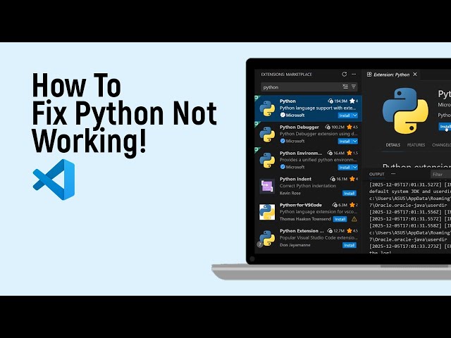 How to Fix Python Not Working on VS Code easily2026 [easy]
