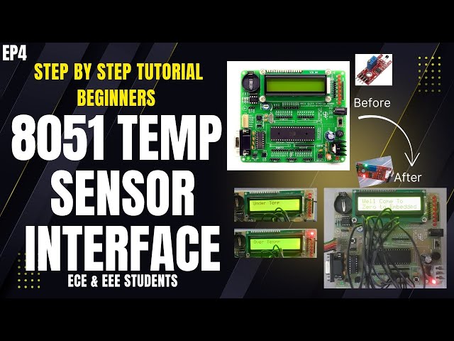 Temperature Sensor Interfacing with 8051 Microcontroller - Digital Signal